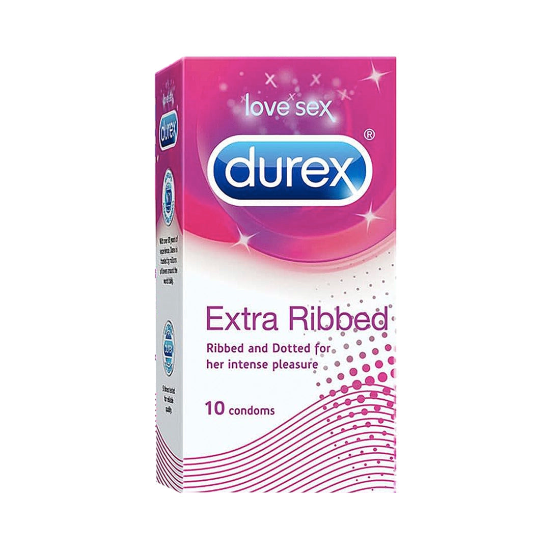 Durex Extra Ribbed - 10 Condoms