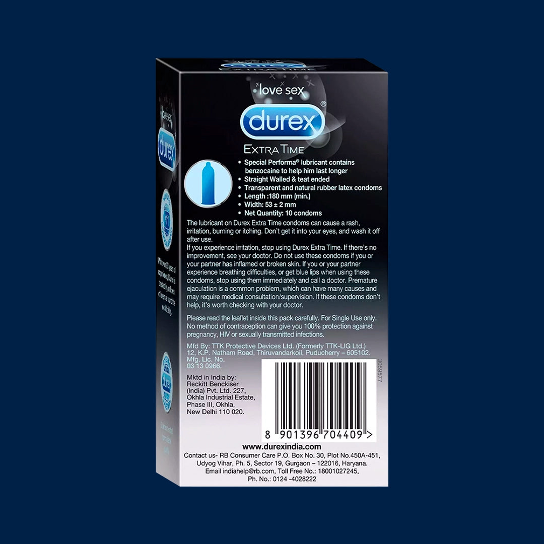 Durex Extra Time - 10 Condoms