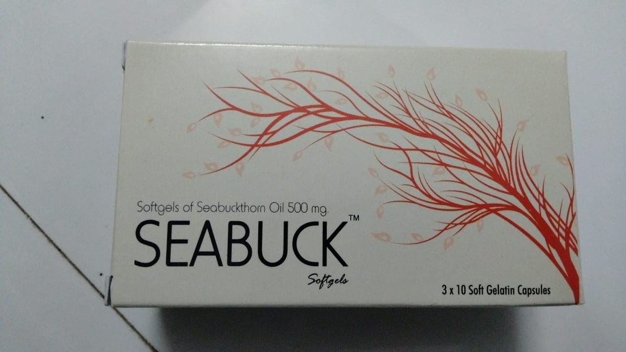 Seabuck Seabuckthorn Oil 500mg Softgels