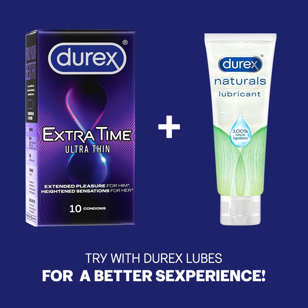 Durex Extra Time Ultra Thin Condoms - 10 Condoms