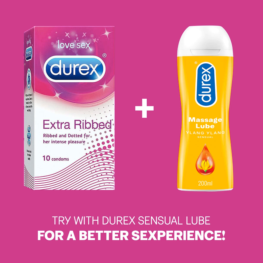 Durex Extra Ribbed - 10 Condoms