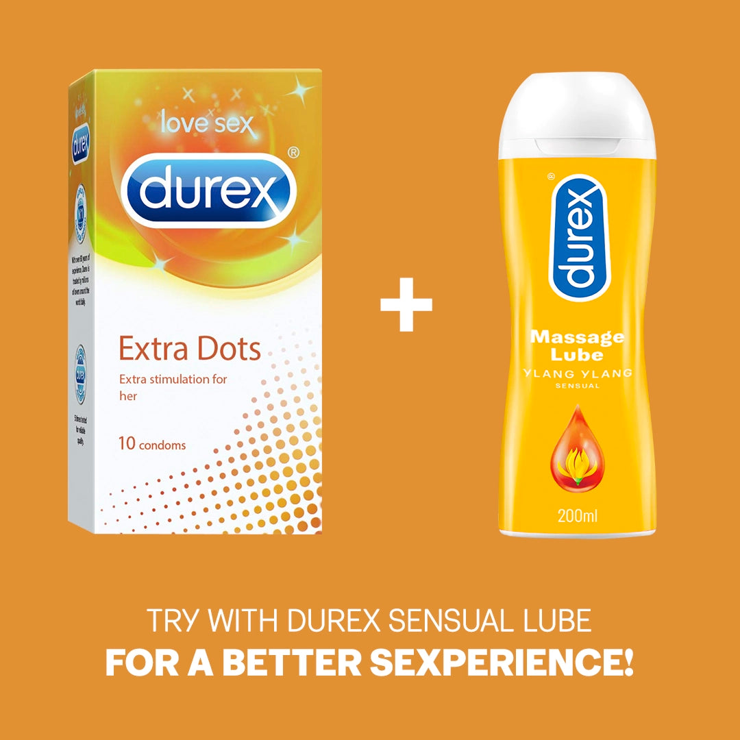 Durex Extra Dots - 10 Condoms