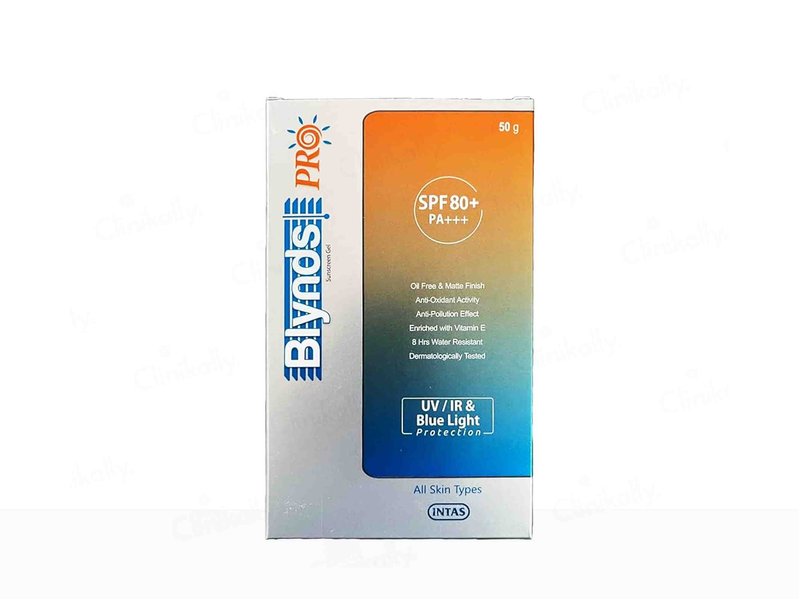 Blynds Pro Sunscreen Gel SPF 80+ PA+++