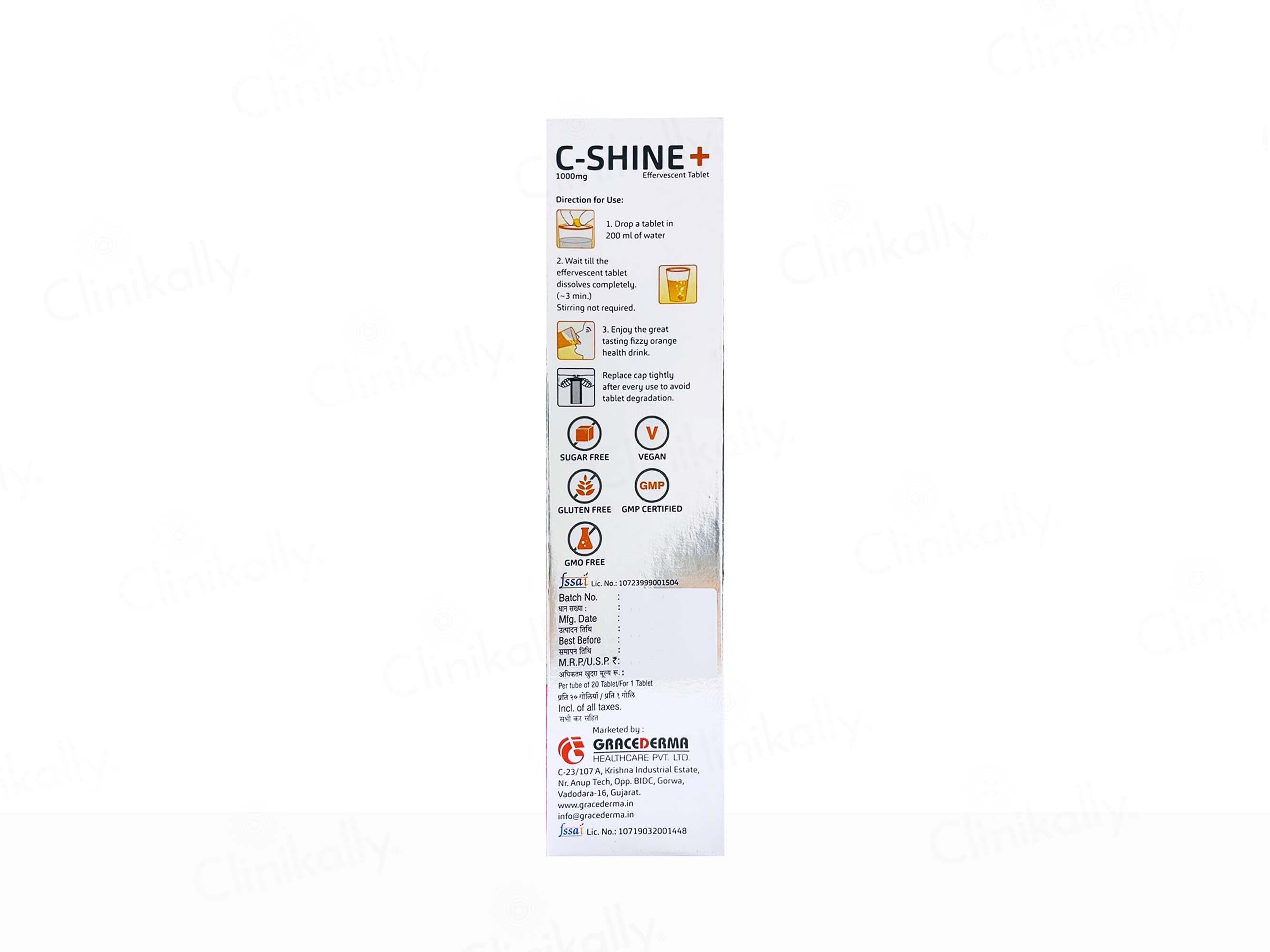 C-Shine Pus Effervescent Tablet Orange