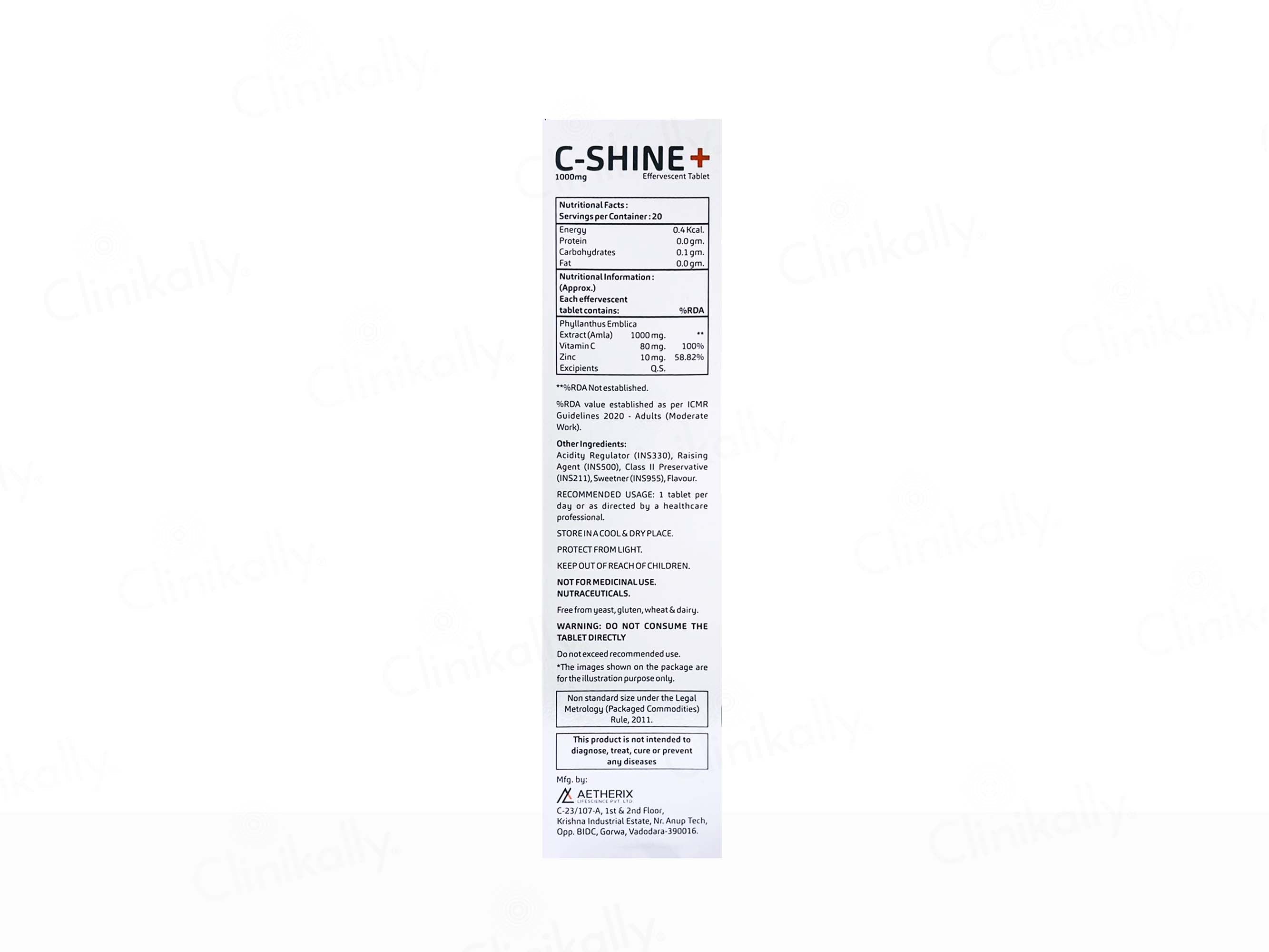 C-Shine Pus Effervescent Tablet Orange