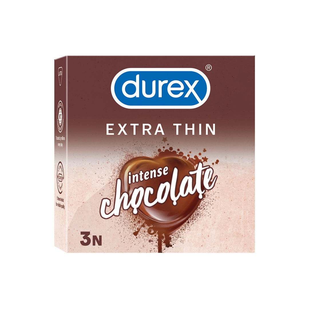 Durex Extra Thin Intense Chocolate Flavoured - 3 Condoms