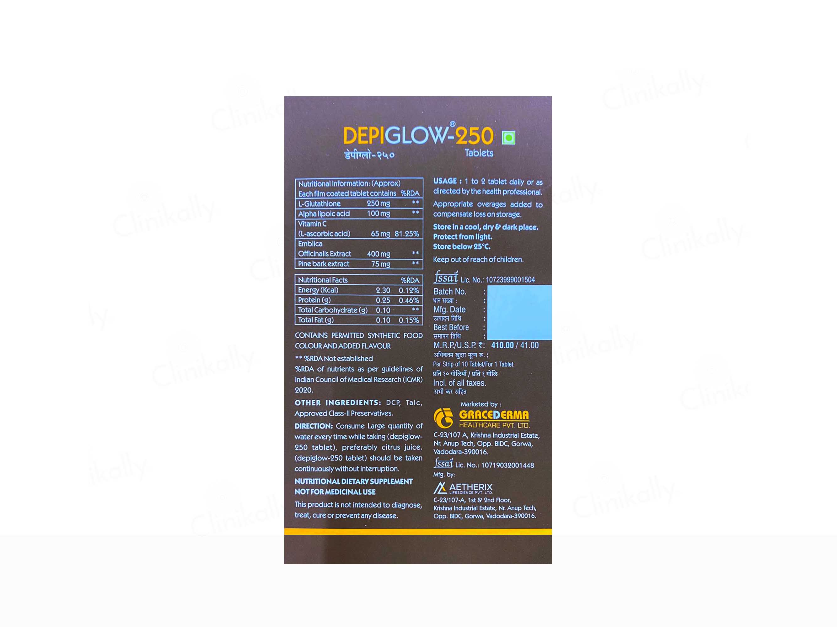 Depiglow 250 Tablet