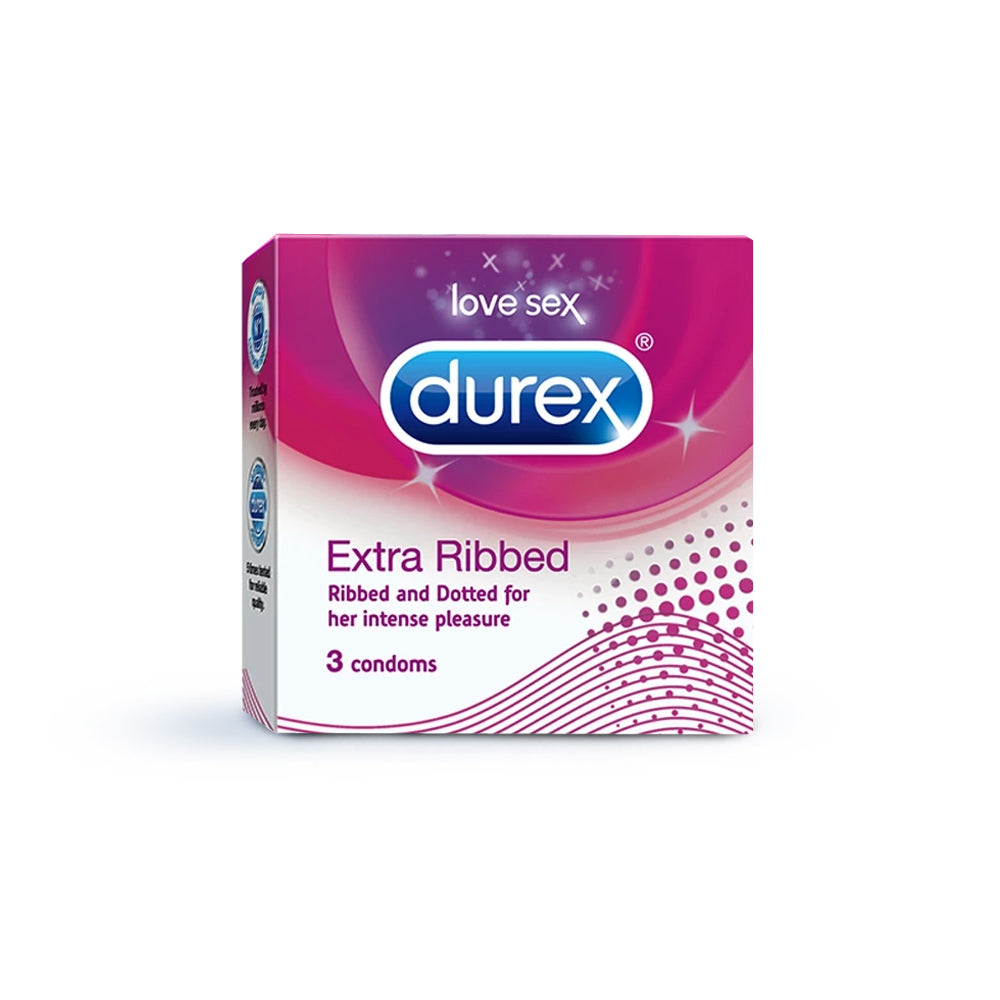 Durex Extra Ribbed - 3 Condoms