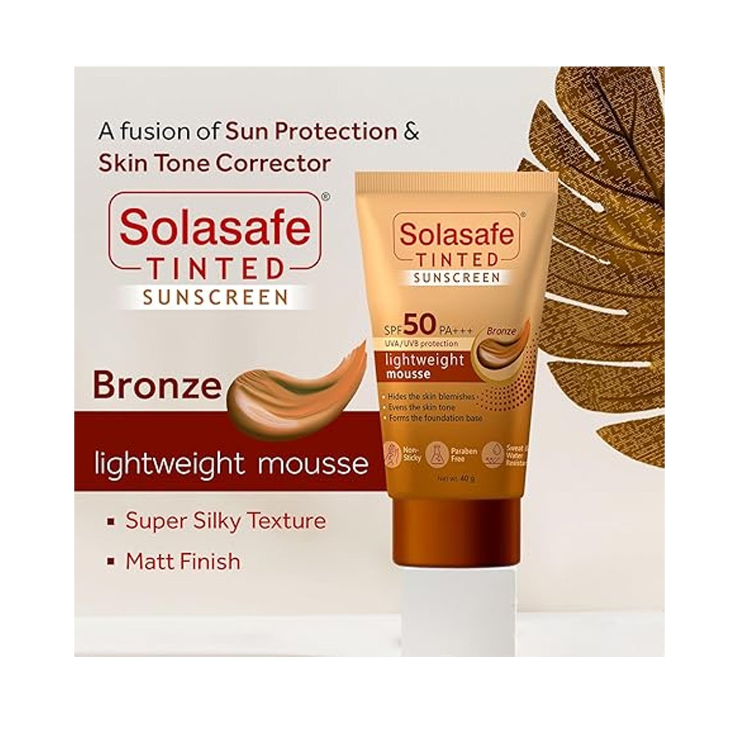 Regaliz Solasafe Tinted Sunscreen SPF 50 Bronze