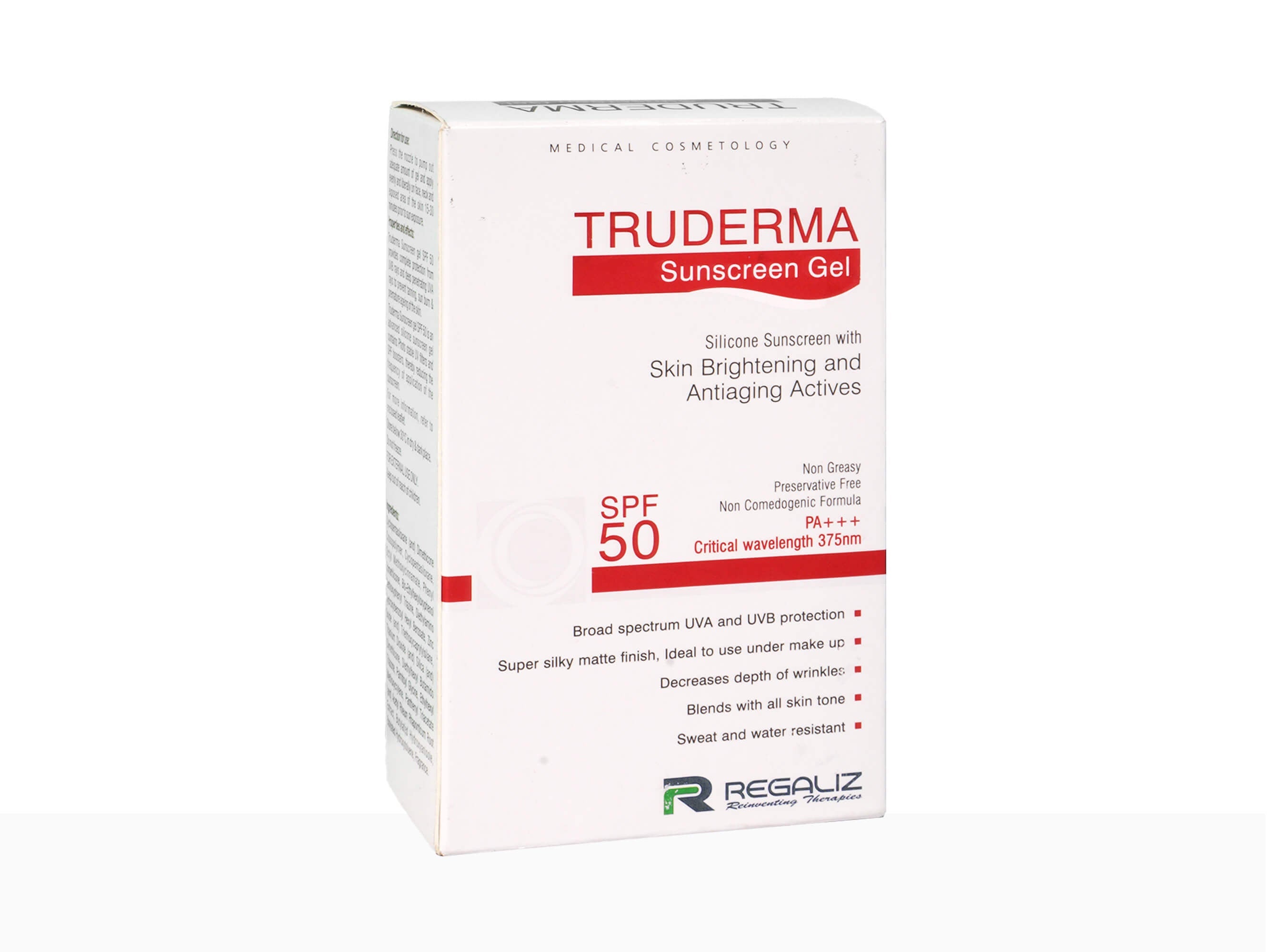 Regaliz Truderma SPF 50 Silicone Sunscreen Gel PA+++