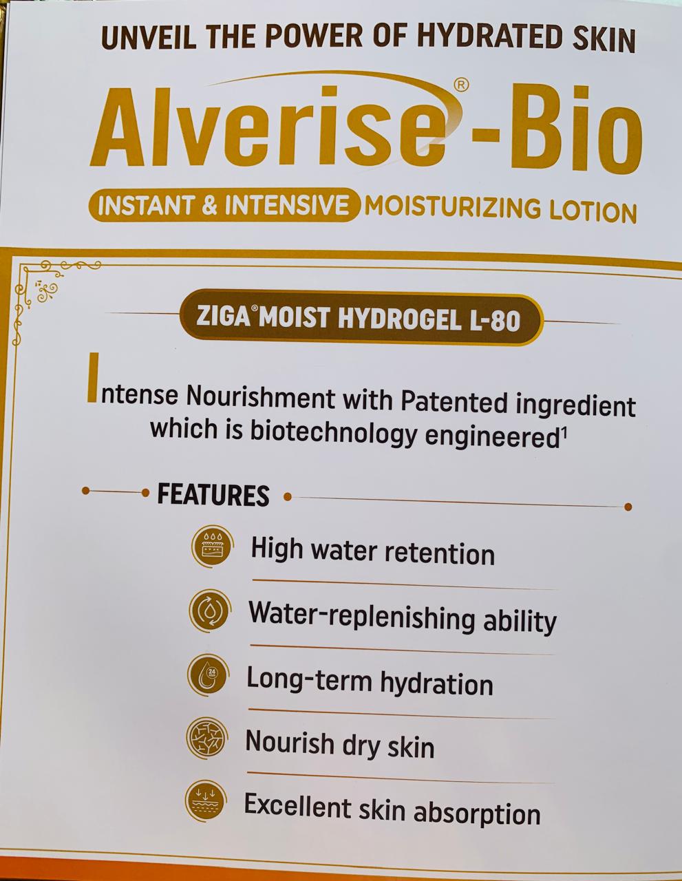 Alverise-Bio Instant & Intensive Moisturizing Lotion