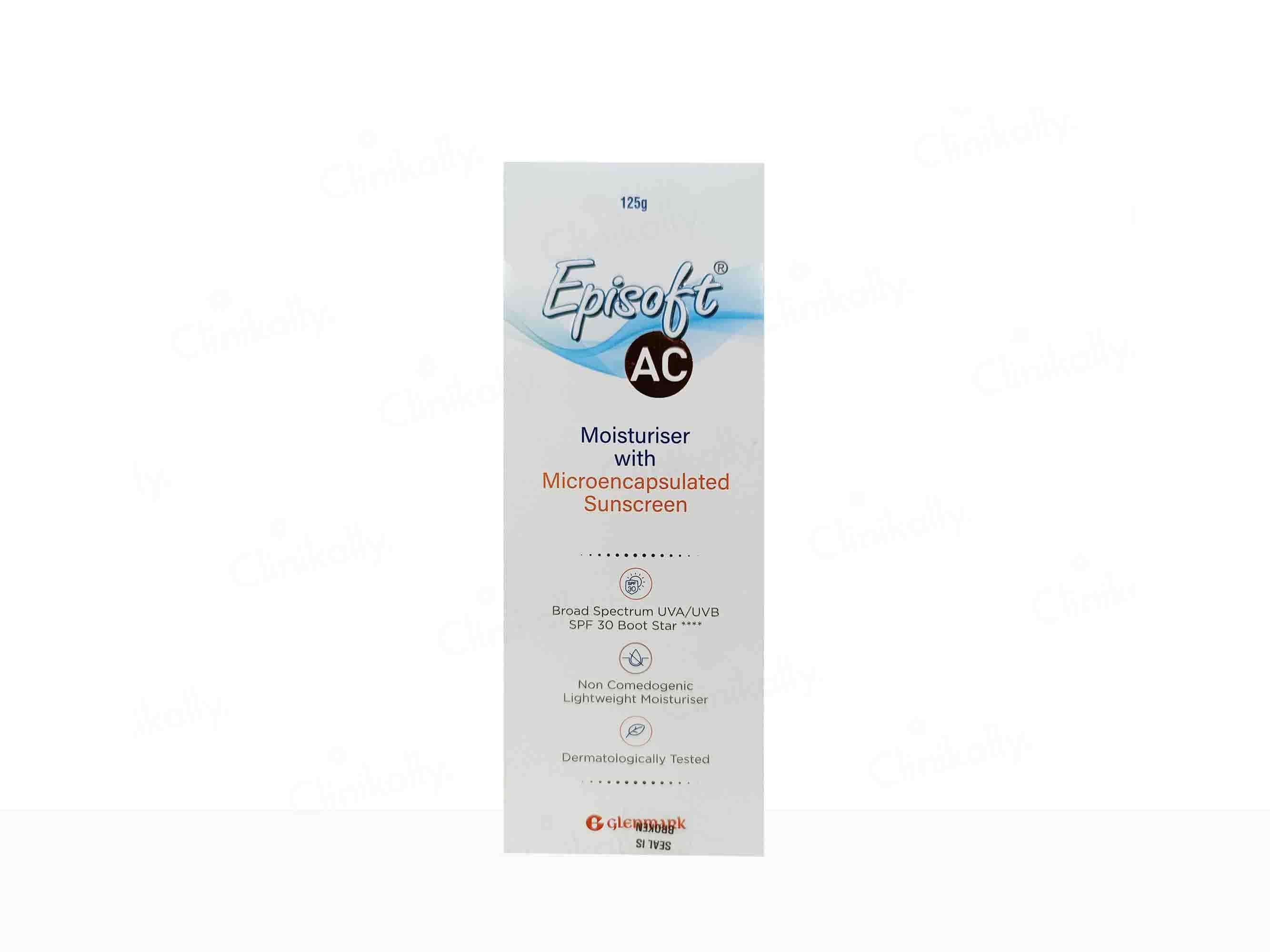 Episoft AC Moisturiser with Microencapsulated Sunscreen SPF 30