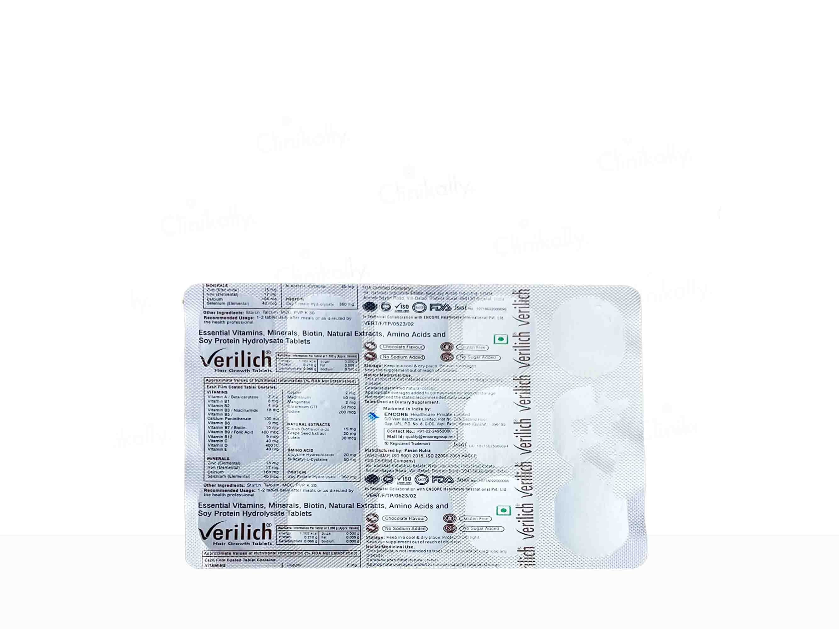 Verilich Hair Growth Tablets