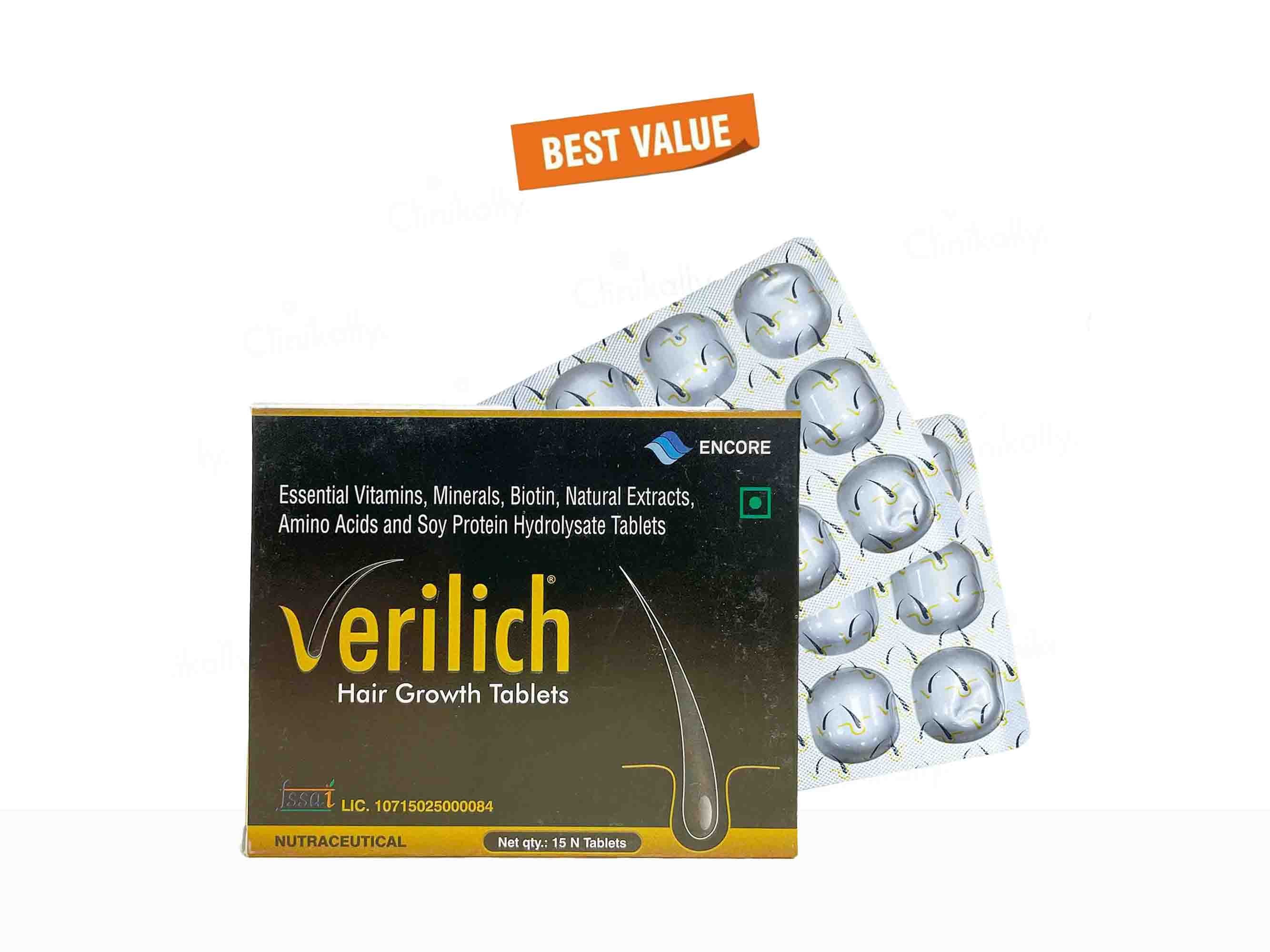 Verilich Hair Growth Tablets