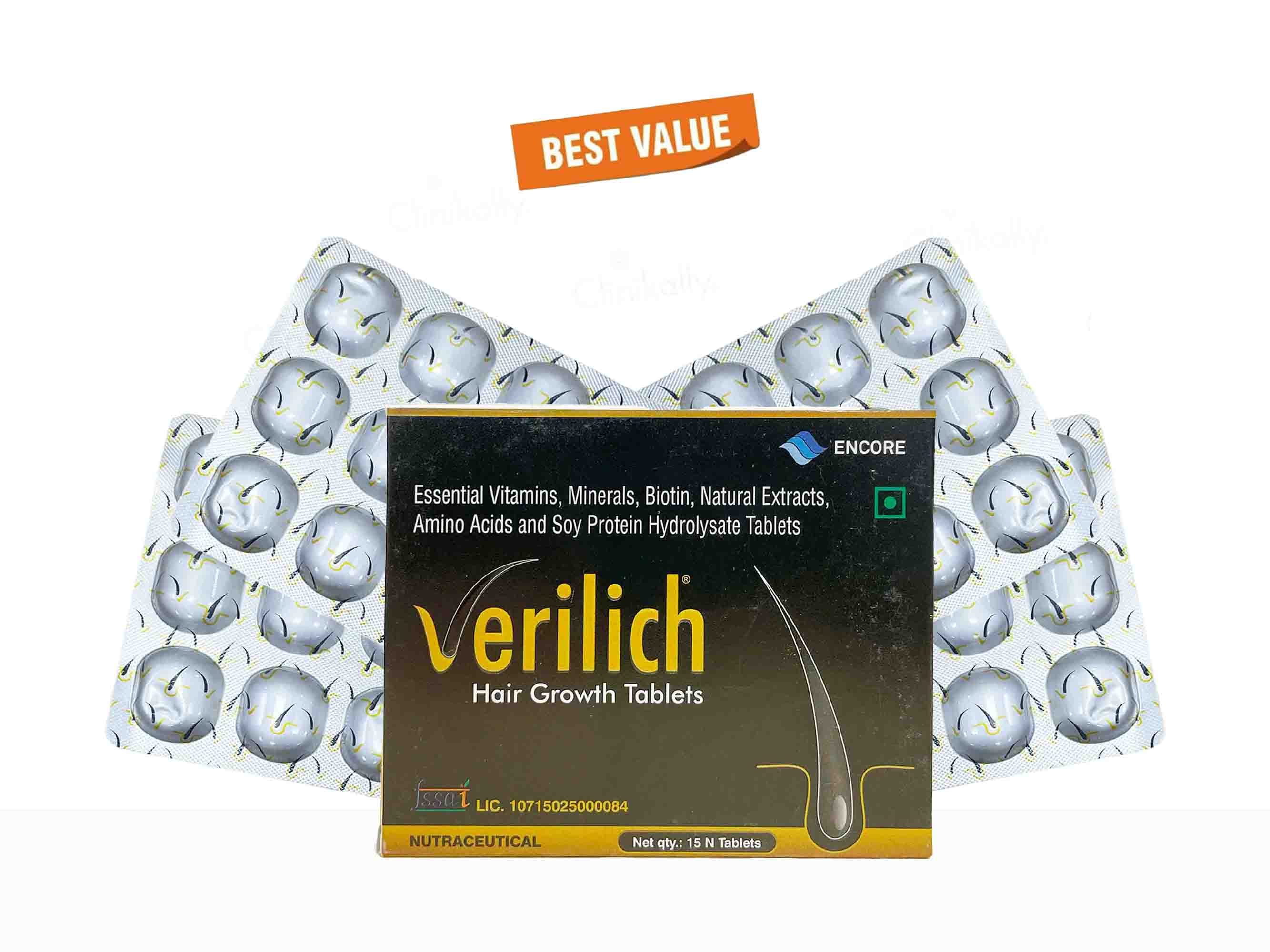 Verilich Hair Growth Tablets